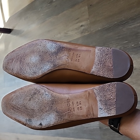Vince Brown Leather women's Flats - Picture 10 of 11